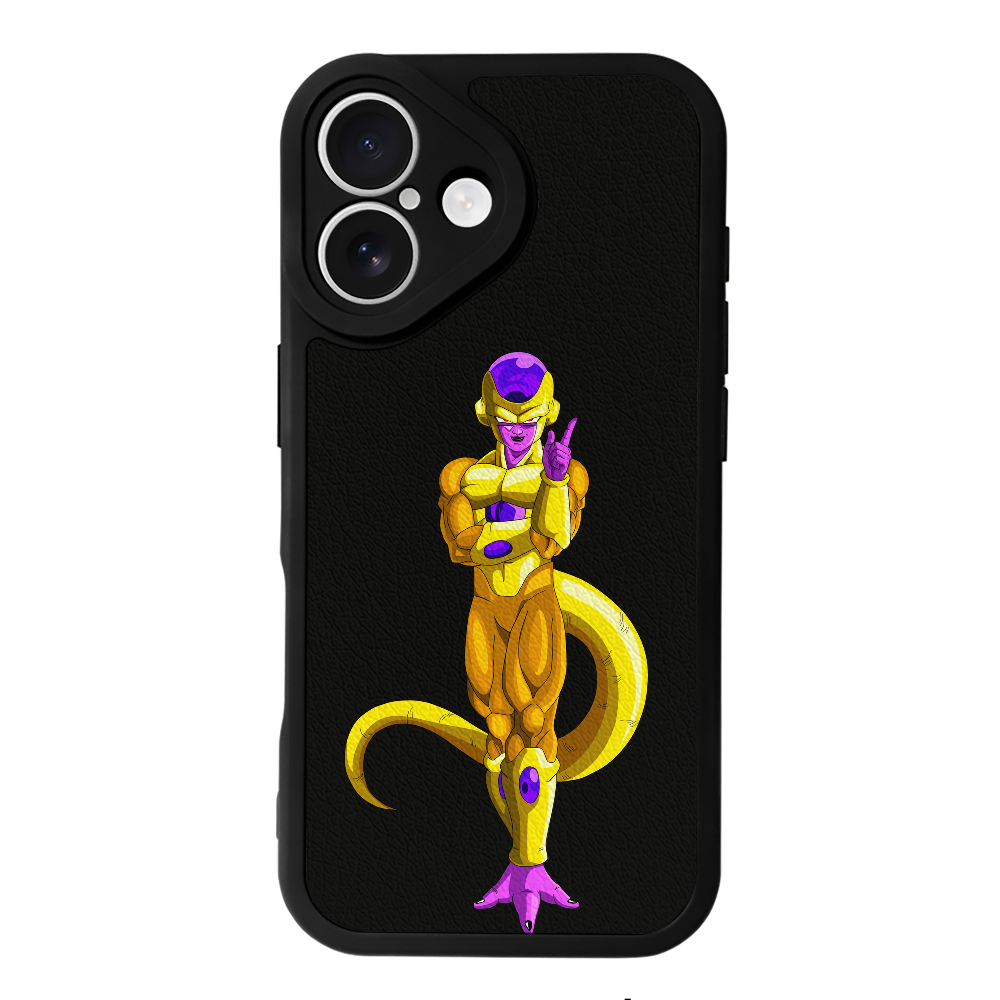 （画像用） ドラゴンボール フリーザ DRAGON BALL Frieza 【iPhone 16シリーズ対応】シリコンスマホケース（レザー調） 材質：シリコン